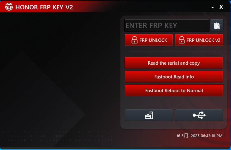 华为荣耀 FRP KEY v2 2025 -华为 FRP 解锁工具-阿宇科技