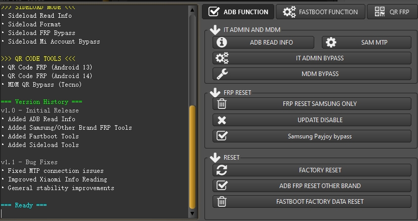 XTM ADB TOOL FRP，MDM，Mi Bypass-阿宇科技